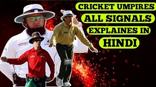 Cricket umpire signals  umpire signals in cricket  cricket rules [upl. by Drhacir694]