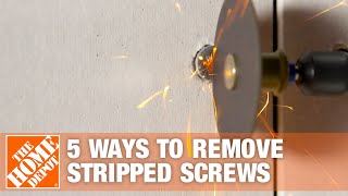 5 Easy Ways to Remove Stripped Screws  The Home Depot [upl. by Kcirdor]