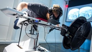 Flying the Birdly Virtual Reality Simulator [upl. by Naus]