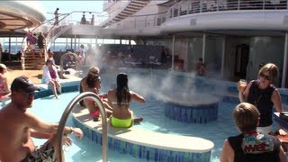 Quiet Cove Disney Fantasy adult pool area on Disney Cruise Line [upl. by Diandra]