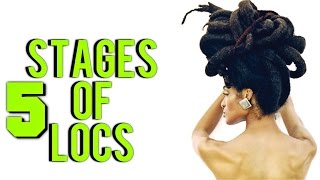 THE 5 STAGES OF LOCS  The Process  Patty Phattty [upl. by Mcguire]