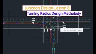 Junction Design in Civil 3DTurning Radius Design Vehicle and Swept Path [upl. by Daas287]