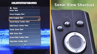 Humminbird HELIX How to View Sonar Screens  Shortcut Xpress Key [upl. by Artinak]