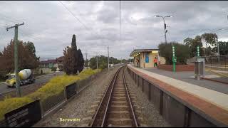 Transperth train driver cab view  B series  PerthMidlandPerth  peak hour lockdown service [upl. by Leodora780]