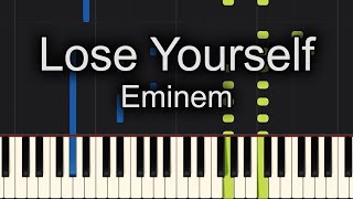 Lose Yourself Eminem Piano Tutorial Synthesia [upl. by James]