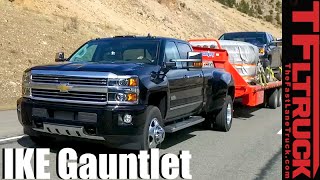 2016 Chevy Silverado 3500 HD Dually Takes on The Extreme Ike Gauntlet Towing Review [upl. by Nairadas]