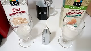 Oat Milk vs Almond Milk part 2 Frothing Test [upl. by Ann]