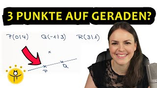 Liegen 3 PUNKTE auf der GERADEN – Punktprobe überprüfen lineare Funktion aufstellen [upl. by Pasia52]