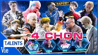 Nhìn lại TOP 10 bản rap nhận 4 CHỌN tại Vòng chinh phục RAP VIỆT MÙA 2 [upl. by Alburg380]