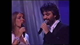 quotThe Prayerquot Celine Dion  Andrea Bocelli LIVE 1999 remastered [upl. by Niliram543]