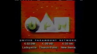 January 1995 UPN First Night Commercial Breaks K62DW Lafayette [upl. by Vassili]