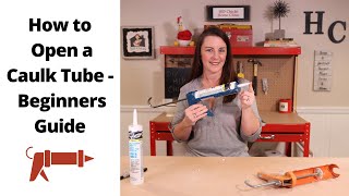 How to Open Caulk Tube for DIY Beginners [upl. by Oivatco]