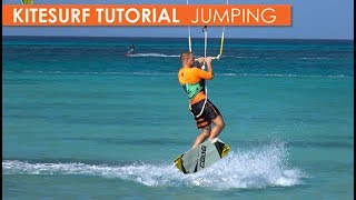 How to Kitesurf Jumping Part 1 small jumps medium jumps amp mistakes [upl. by Acinahs56]