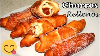 CHURROS PERUANOS RELLENOS  Estilo San Francisco 😋 [upl. by Aerdnac571]