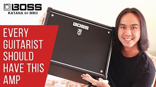 THE HYPE IS REAL 🎸 Boss Katana 50 MKII InDepth Review amp Demonstration [upl. by Schellens38]