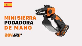 WORX WG324E MINI SIERRA PODADORA DE MANO ES [upl. by Minier461]