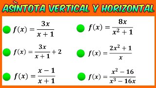 Asíntota vertical y horizontal de una función racional [upl. by Leodora513]