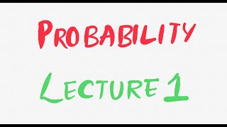 Probability  Lecture 1  Fundamentals of Biostatistics [upl. by Hogue]