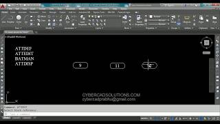 How to Create an Attribute Block in AutoCAD [upl. by Amorette830]