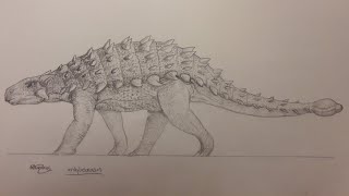 How to draw the ankylosaurus from jp part 1 [upl. by Donovan444]