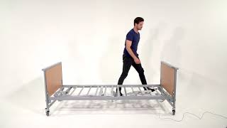 Invacare Medley Ergo Hospital Bed  How To Assemble In The Home [upl. by Keheley]