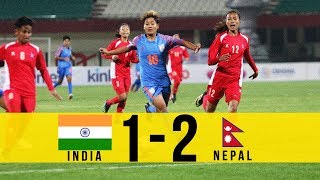 HIGHLIGHTS INDIA 12 NEPAL  Hero Womens Gold Cup 2019 [upl. by Guild]