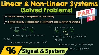 Linear and NonLinear Systems Solved Problems  Part 3 [upl. by Romano]