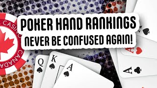 ALL Poker Hands Ranked and Explained [upl. by Winter]