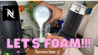 How To Foam Milk With Aeroccino 3 Make Coffee With Foam Tips amp Tricks  Easy Foamed Latte Recipe [upl. by Karena]