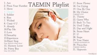 TAEMIN Playlist SHINees 이태민 Korean Songs Collection [upl. by Eah]