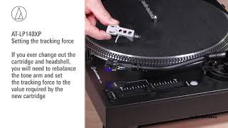 ATLP140XP Setup  DirectDrive Professional DJ Turntable [upl. by Anhoj]