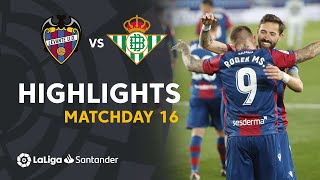 Highlights Levante UD vs Real Betis 43 [upl. by Annawahs]