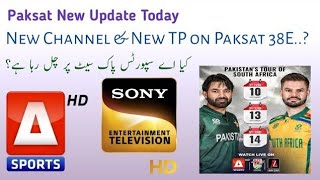 Paksat New Update TodayNew TP amp New Channel AddA Sports HD on Paksat [upl. by Danforth]