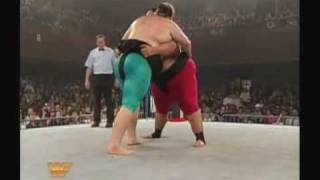 Yokozuna vs Earthquake Sumo pt 2 [upl. by Dehlia4]