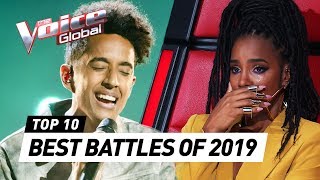 TOP 10  BEST BATTLES of 2019  The Voice Rewind [upl. by Tabbitha]