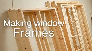 Window case  Making wooden window frames [upl. by Gerge]