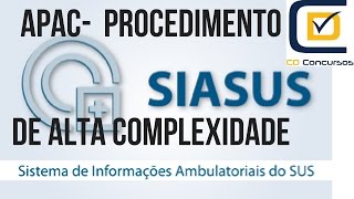 SUS  Sistema de Informação de Saúde APAC [upl. by Budwig98]