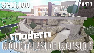 Bloxburg  Modern Mountaintop Mansion  House Build Roblox Part 12 [upl. by Thomson859]