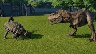 AnkylosaurusFully Modified VS TRex IRex IRaptor Spinosaurus and Allosaurus  JWE [upl. by Fifine]