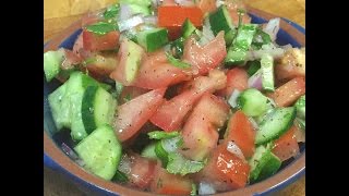 How To Make Salad Shirazi amp Persian Dressing [upl. by Nerrag]