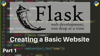 Flask Tutorial 1  How to Make Websites with Python [upl. by Deeanne204]