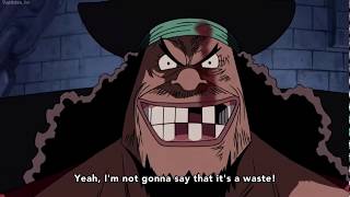 Blackbeard epic speech to luffyEnglish Sub [upl. by Nellir]