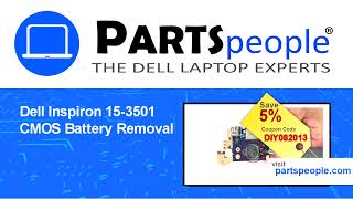 Dell Inspiron 153501 P90F002 CMOS Battery HowTo Video Tutorial [upl. by Naivaj]