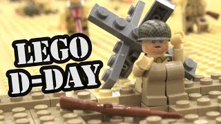 LEGO Saving Private Ryan DDay Omaha Beach Scene  World War Brick 2017 [upl. by Anauqed992]