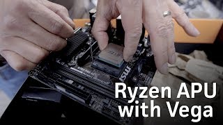 AMD Ryzen APU with Radeon Vega graphics unboxing and install [upl. by Adnawuj38]