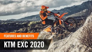 The full lineup of the new ENDURO range – Features amp Benefits  KTM EXC 2020 [upl. by Accem]