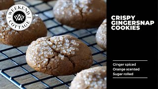 GINGERSNAPS  Crunchy cookies with a soft center [upl. by Ardnuat307]