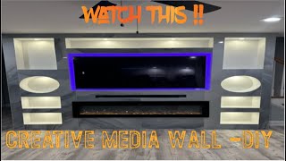 New media wall design DIY [upl. by Esra]