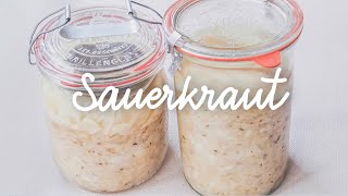 Sauerkraut receta fácil  Chucrut  Col fermentada [upl. by Renwick]