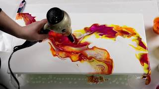 357 Gorgeous Dutch Pour Acrylic Pouring Technique [upl. by Aisayn]